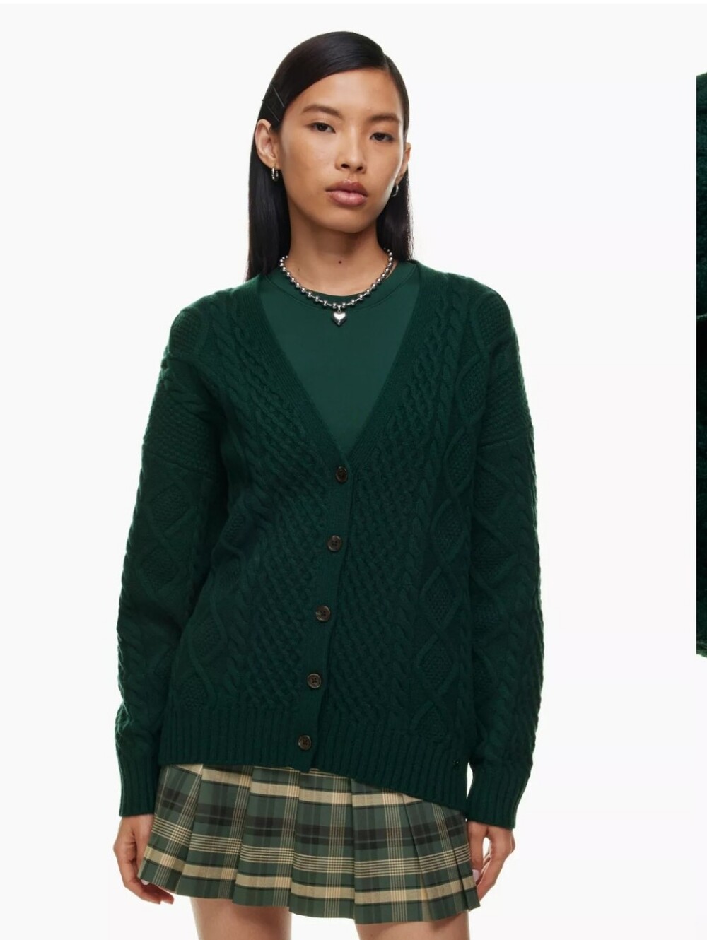 Sunday Best Peggy Cardigan In Scarab
